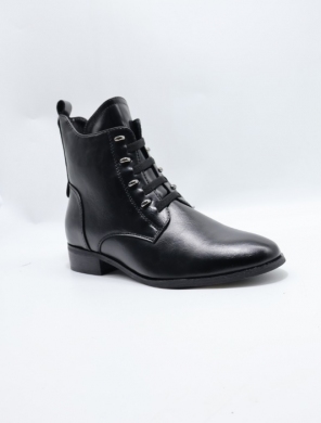 Botki damskie ocieplane na płaskim (36-41) YCC-126 BLACK