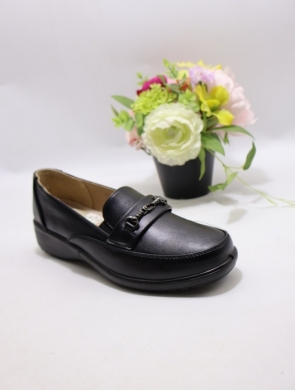Półbuty damskie na płaskim (36-41) C-07 BLACK