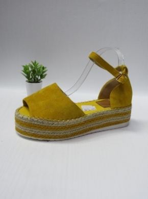 Sandały damskie na koturnie (36-41) BL290 YELLOW