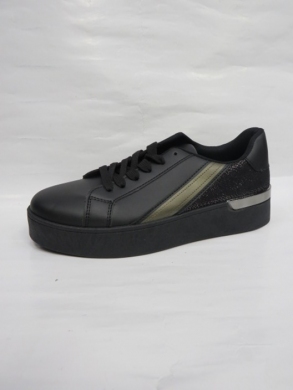 Buty sportowe damskie na płaskim (36-41) XBC-23203 BLACK