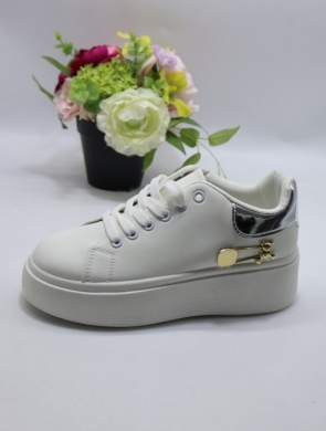 Buty sportowe damskie na płaskim (36-41) N601 SILVER