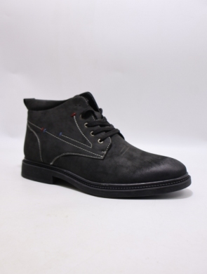 Botki męskie ocieplane (40-45) 63507-1 BLACK
