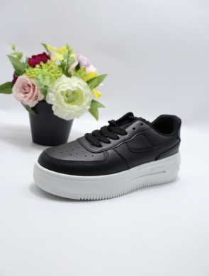 Buty sportowe damskie na płaskim (36-41) D530 BL/WHITE
