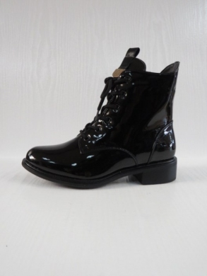 Botki damskie ocieplane na płaskim (36-41) SA131-1 BLACK