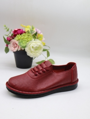 Półbuty damskie na płaskim (36-41) 60776-6 RED