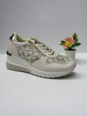 Buty sportowe damskie na koturnie (36-41) IT-17 BEIGE