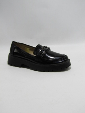 Mokasyny damskie na płaskim (36-42) 26106-21 BLACK