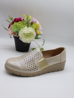 Półbuty damskie na płaskim (36-42) 2956-17 BEIGE