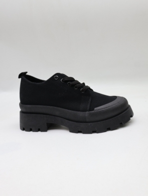 Buty sportowe damskie na płaskim (36-41) LA209 BLACK