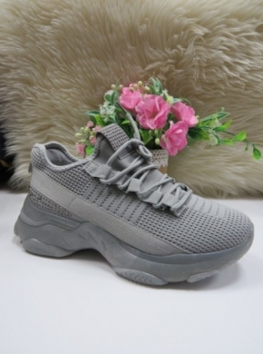 Buty sportowe damskie na płaskim (36-41) 2107 GREY