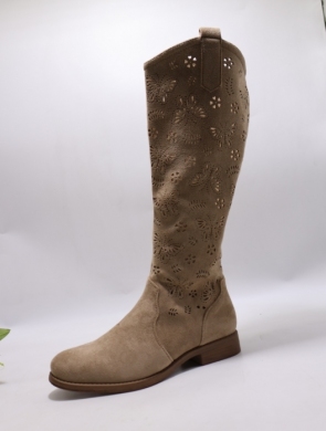 Kozaki damskie na płaskim (36-41) H199-2 KHAKI