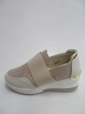 Buty sportowe damskie na koturnie (36-41) 035 BEIGE