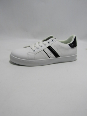 Buty sportowe damskie na płaskim (36-41) B1012 WH/BLACK