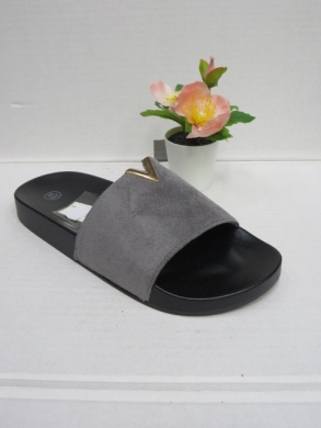 Klapki damskie na płaskim (36-41) LE-525 DGREY