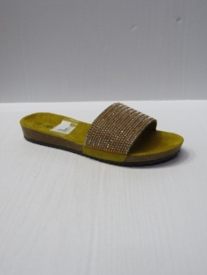 Klapki damskie na płaskim (36-41) FRS-33 YELLOW
