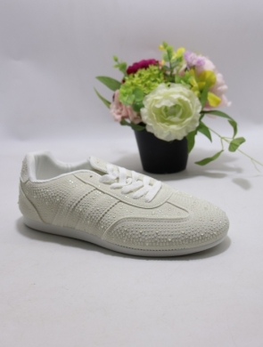Buty sportowe damskie na płaskim (36-41) B-902 WHITE