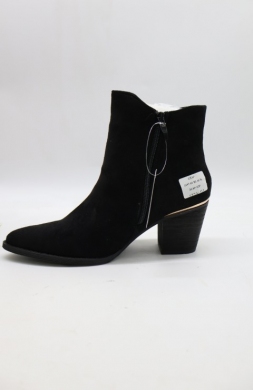 Botki damskie ocieplane na obcasie (36-41) 3197-01 BLACK