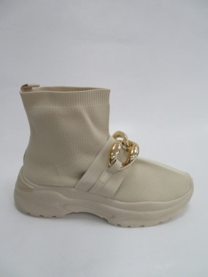Sneakersy damskie wysokie (36-41) R932 BEIGE