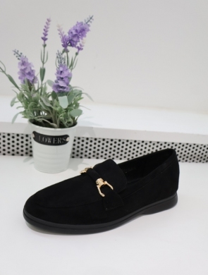 Mokasyny damskie na płaskim (36-41) CH936 BLACK