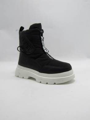 Botki damskie ocieplane na płaskim (36-41) 5707-1 BLACK