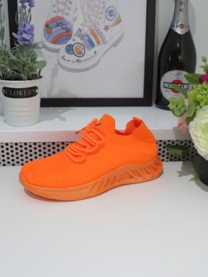 Buty sportowe damskie na płaskim (36-41) TA27 ORANGE