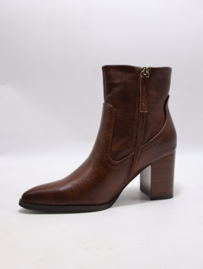 Botki damskie ocieplane na obcasie (36-41) C919 CAMEL