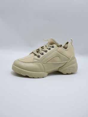 Buty sportowe damskie na płaskim (36-41) LA212 BEIGE