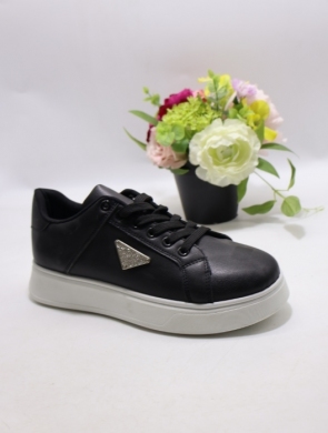 Buty sportowe damskie na płaskim (36-41) WW248 BLACK