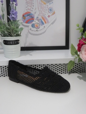 Mokasyny damskie na płaskim (36-41) 3699 BLACK
