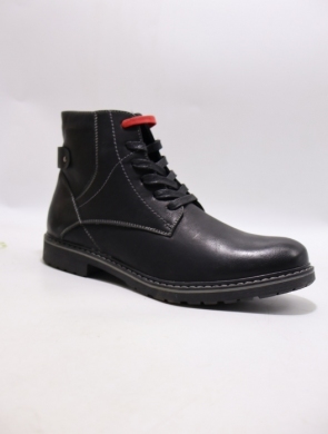 Botki męskie ocieplane (41-46) 9-2301 BLACK