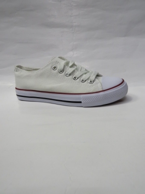 Trampki damskie na płaskim (36-41) 7-B16A WHITE