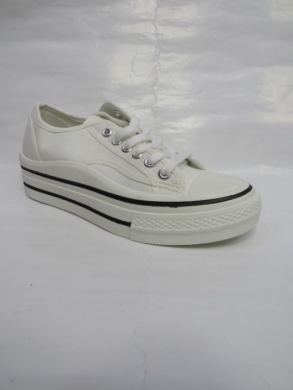 Trampki damskie na płaskim (36-41) AB1753 WHITE