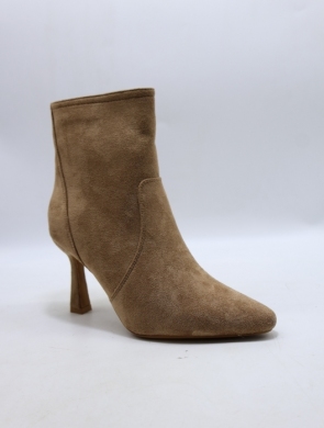 Botki damskie ocieplane na szpilce (36-41) 9179 CAMEL