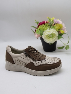 Buty sportowe damskie na płaskim (39-43) DBK01-2 KHAKI