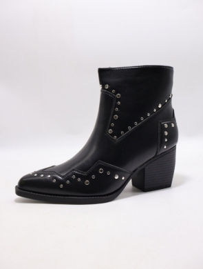 Botki damskie na obcasie (36-41) T286 BLACK
