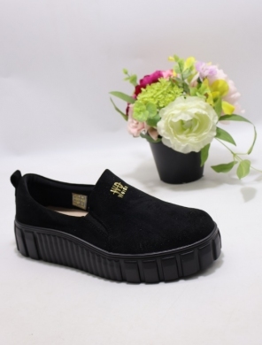 Półbuty damskie na płaskim (36-41) 6639 BLACK