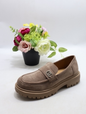 Mokasyny damskie na płaskim (36-41) 0908 KHAKI