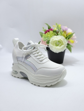 Buty sportowe damskie na płaskim (36-42) AB-123 WHITE