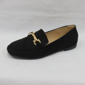 Mokasyny damskie na płaskim (36-41) L2823 BLACK