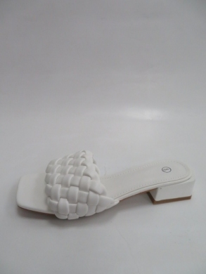 Klapki damskie na obcasie (36-41) GQ37 WHITE