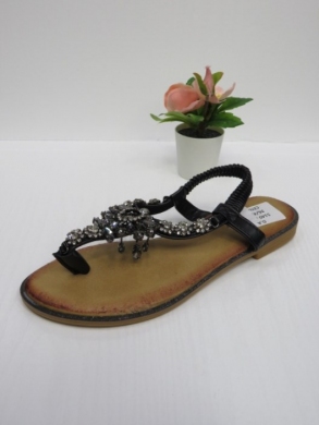 Sandały damskie na płaskim (36-41) S140 BLACK