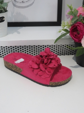 Klapki damskie na płaskim (36-41) TL8-110 FUCHSIA