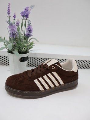 Buty sportowe damskie na płaskim (36-41) A020 BROWN