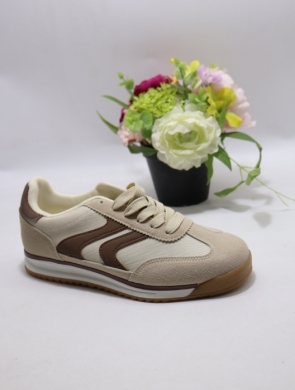 Buty sportowe damskie na płaskim (36-41) C3943 BEIGE
