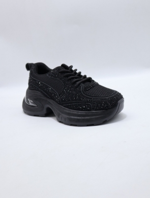 Buty sportowe damskie na płaskim (36-41) 8973 BLACK