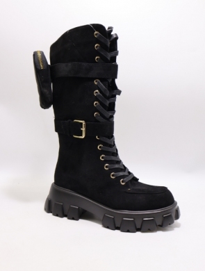 Kozaki damskie ocieplane na obcasie (36-40) RM16-1