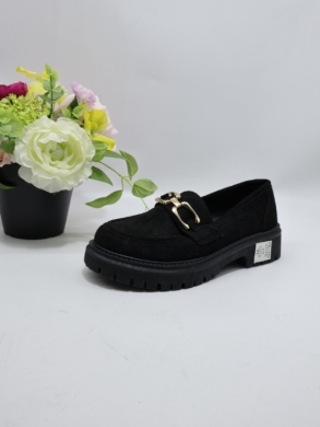 Mokasyny damskie na płaskim (36-41) E7211-1 BLACK
