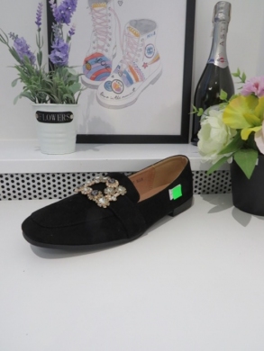 Mokasyny damskie na płaskim (36-41) 7967 BLACK
