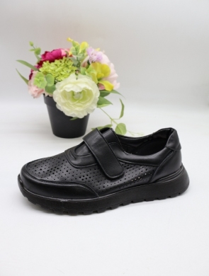 Buty sportowe damskie na płaskim (36-41) BK-622 BLACK
