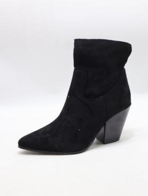 Botki damskie na obcasie (36-41) FR693 BLACK